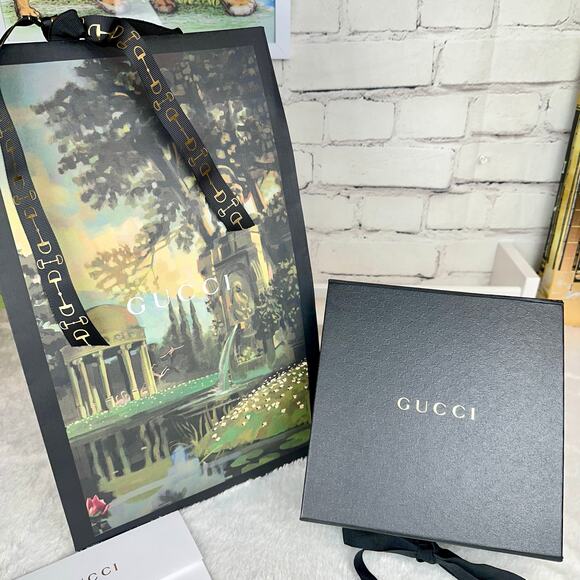 GUCCI GG print Box, Beautiful RARE shopping bag AND envelope gift set - Picture 3 of 15